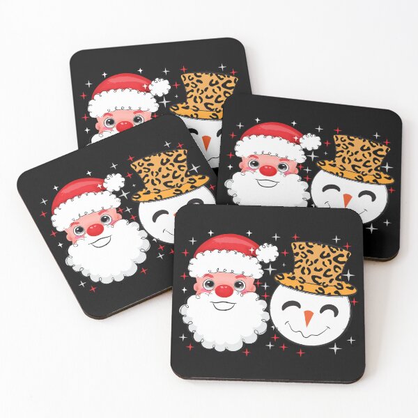 Item preview, Cute Santa Claus and Snowman Christmas design designed and sold by MisPuHoney.