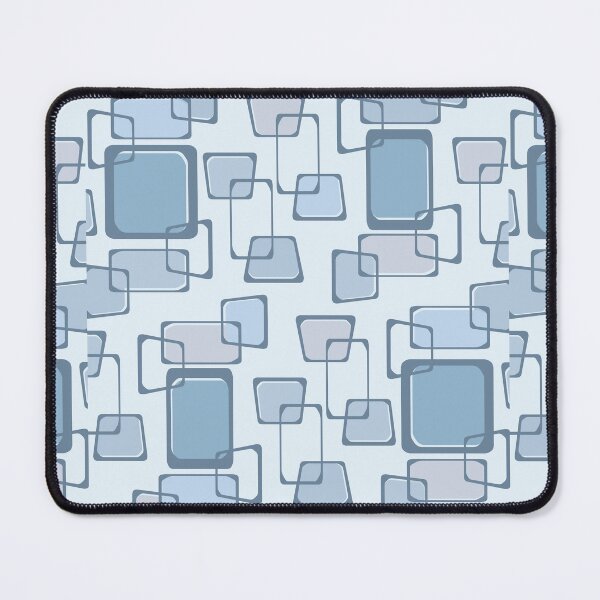 Item preview, Skewed Squares Midcentury Pattern Light Blue designed and sold by thepixelgarden.