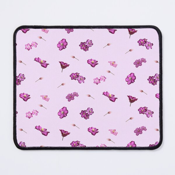 Item preview, Pink Clematis Flowers Pattern designed and sold by AloraDawnEve.