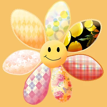 Artwork thumbnail, Quilt Patterned Flower by JavaDraws