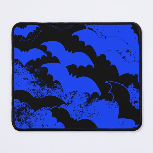 Item preview, Black Bats In Flight Blue designed and sold by blakcirclegirl.