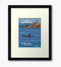 Vintage poster - San Juan Islands Framed Print
