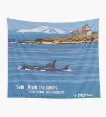 Vintage poster - San Juan Islands Wall Tapestry