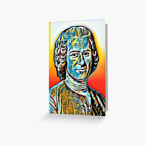Item preview, Jean-Jacques Rousseau Artwork | Jean-Jacques Rousseau Portrait | Jean-Jacques Rousseau Wall Art  designed and sold by Suyogsonar25.
