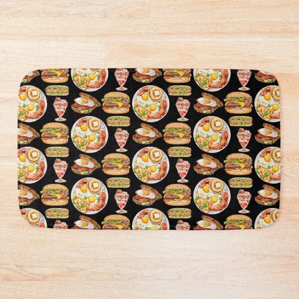 Item preview, Assorted Western Food - Burger, Hot Dog, Toast, Breakfast Plate and Strawberry Dessert designed and sold by Alicia Chee.
