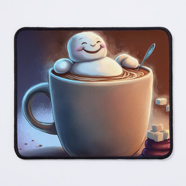 Item preview, Marshmallow Enjoying its Hot Chocolate designed and sold by cardinalhill.