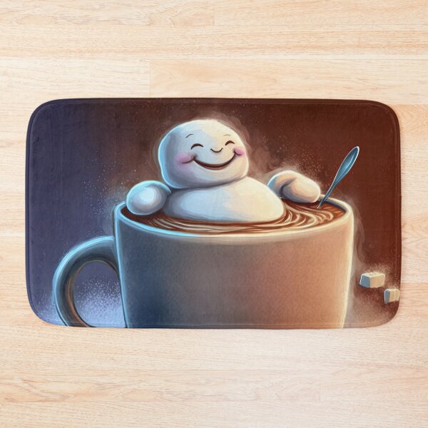 Item preview, Marshmallow Enjoying its Hot Chocolate designed and sold by cardinalhill.