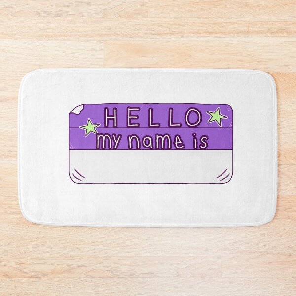 Item preview, Hello My Name is... (purple) designed and sold by okkayve.