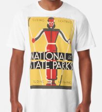 National & State Parks Vintage Poster Long T-Shirt