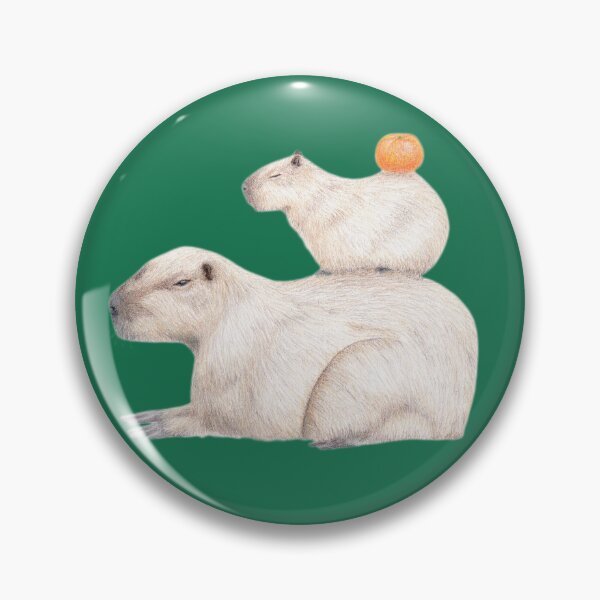 Artikelvorschau, Capybara - Grün entworfen und verkauft von YuNikDraw.
