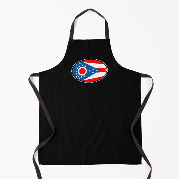 Item preview, Ohio State Flag Oval Travel Bumper Sticker for your Car or Luggage. designed and sold by BBTravels.