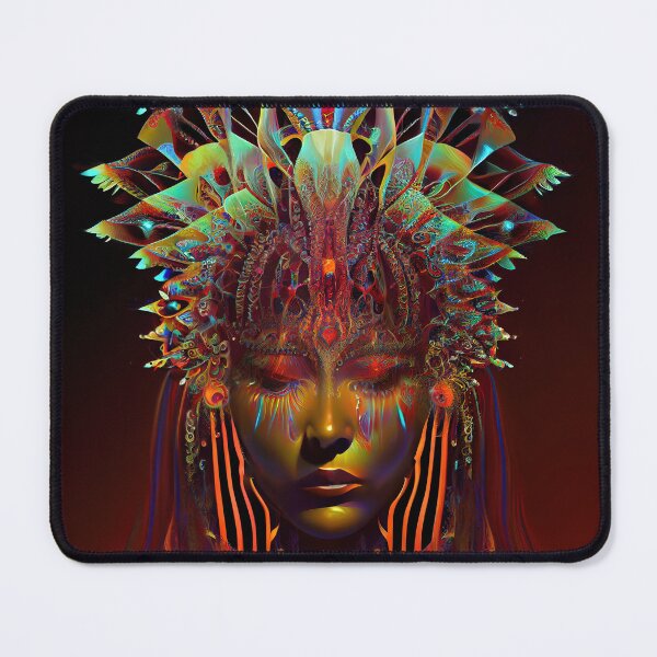 Aperçu de l'œuvre Fractale Indegenous Goddess DMT Art créée et vendue par Mystikos Art.