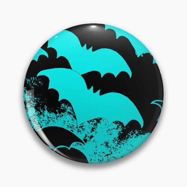 Artikelvorschau, Schwarze Fledermäuse im Flug Teal entworfen und verkauft von blakcirclegirl.