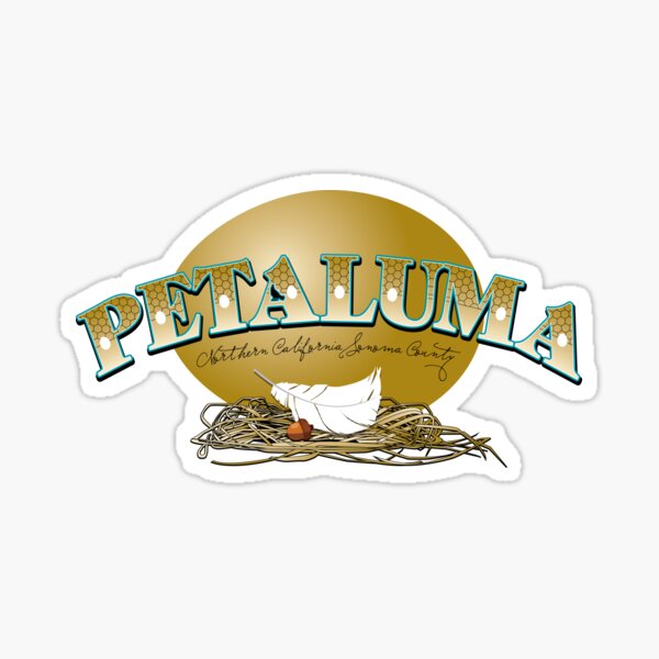 "PETALUMA" Sticker for Sale by midacon5 Redbubble