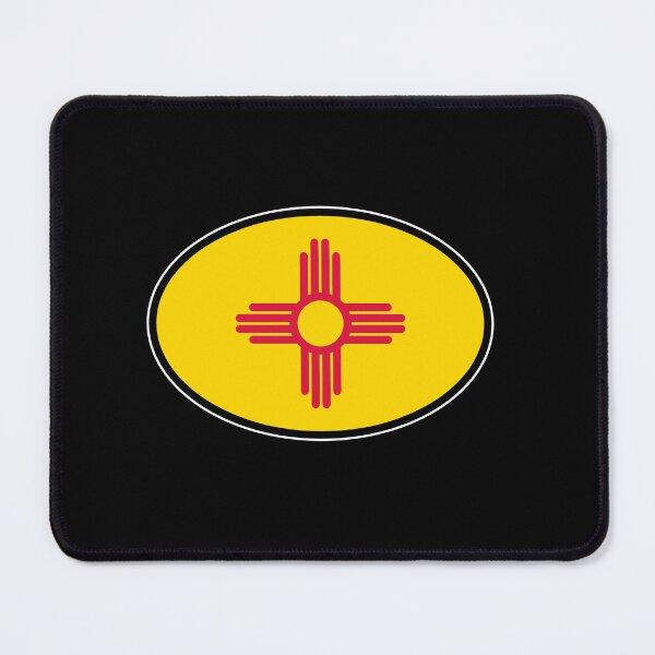 Item preview, New Mexico State Flag Oval Travel Bumper Sticker for your Car or Luggage.  designed and sold by BBTravels.