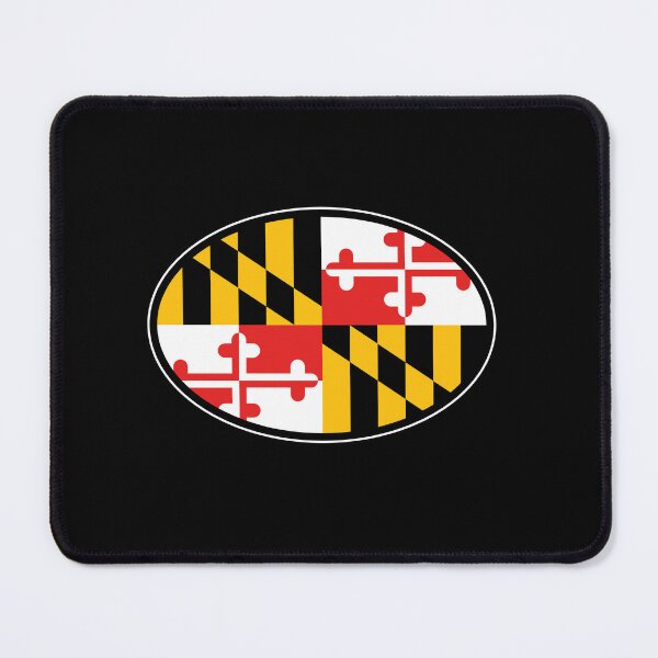 Item preview, Maryland State Flag Oval Travel Bumper Sticker for your Car or Luggage.  designed and sold by BBTravels.