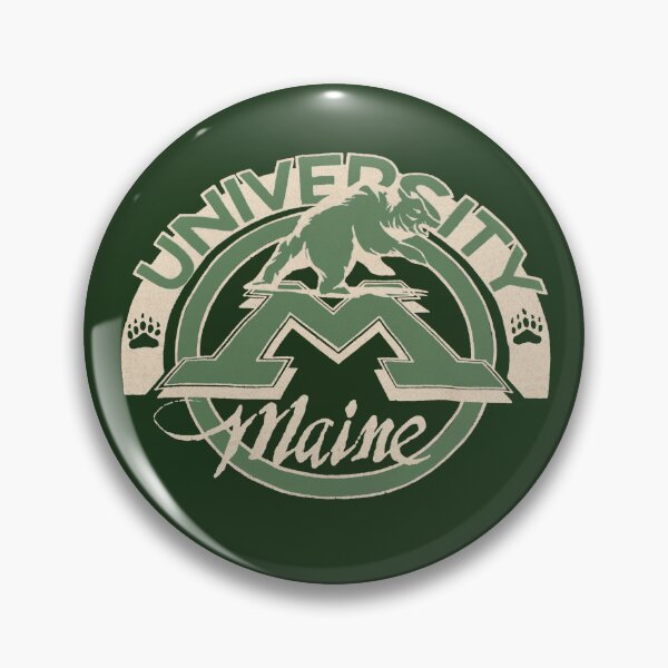 Item preview, Green Vintage University of Maine Logo designed and sold by PlumAdorable.