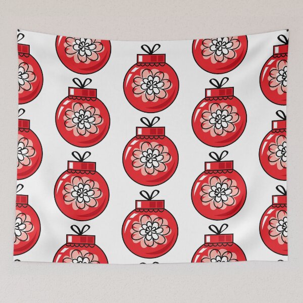 Item preview, Cute Christmas Bauble Red Color designed and sold by MisPuHoney.
