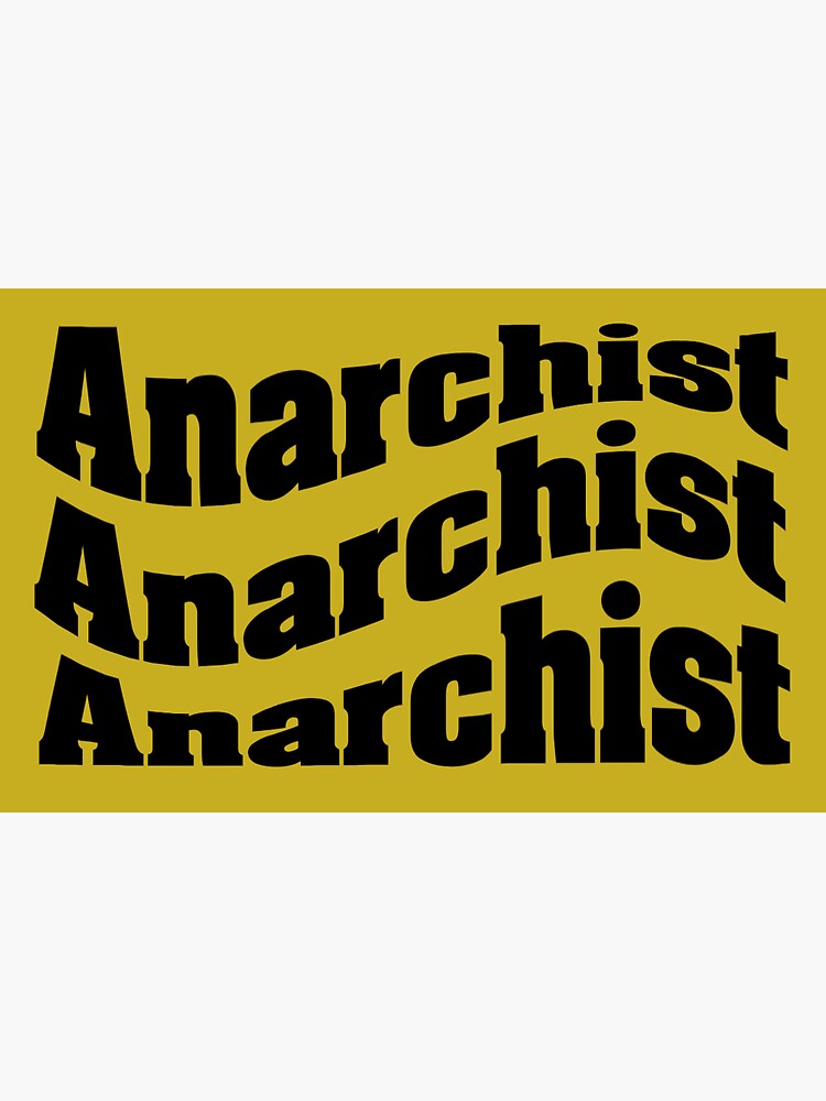 Anarchist Sticker For Sale By Allvoluntary Redbubble