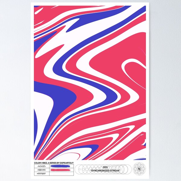 Synchronized Streak | Color Vibez 003 Poster