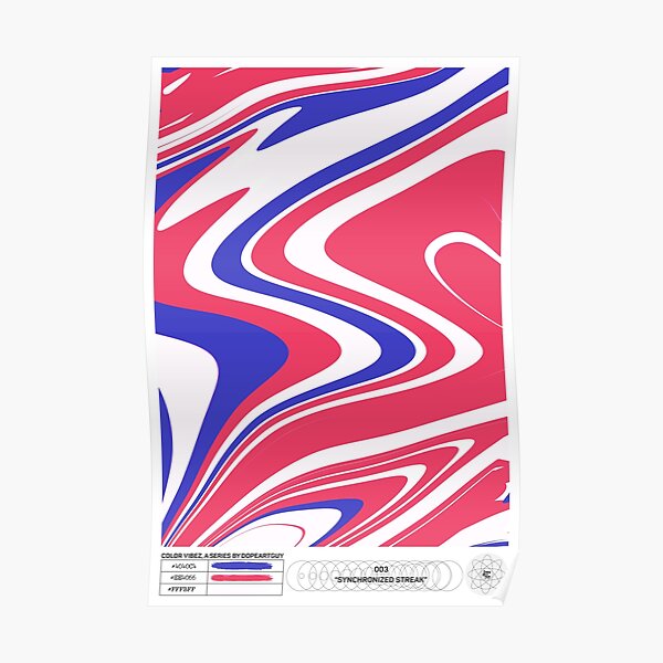 Synchronized Streak | Color Vibez 003 Poster