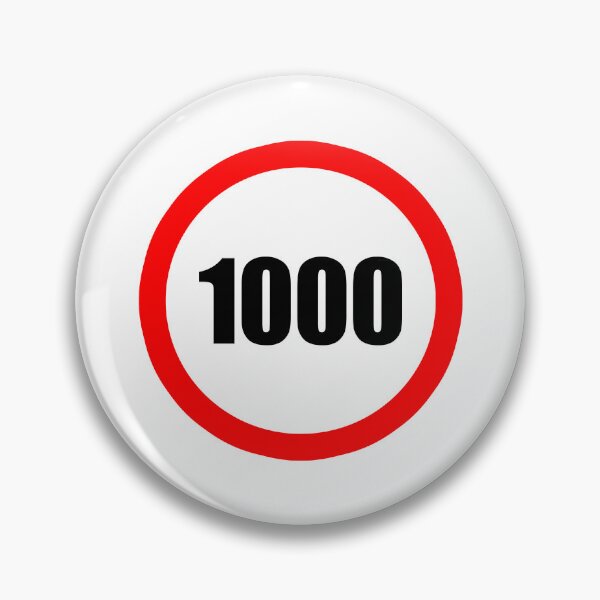 Item preview, 1000 number Sign designed and sold by Drmsg.