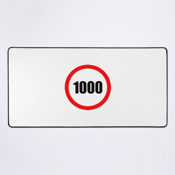 Item preview, 1000 number Sign designed and sold by Drmsg.