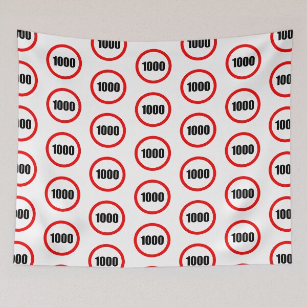 Item preview, 1000 number Sign designed and sold by Drmsg.