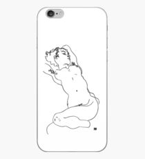 Egon Schiele "Seated female", 1912 iPhone Case