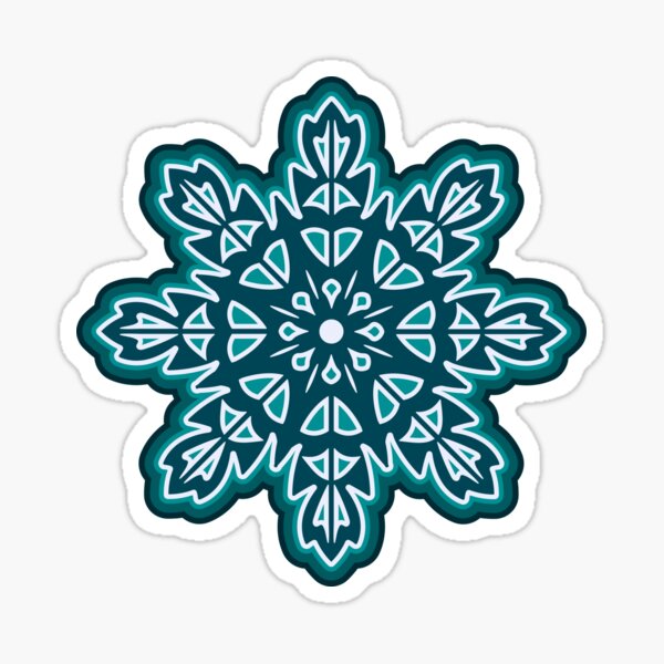 Snowflakes 2 Sticker for Sale by stylishdzign