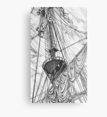 Ships Mast Metal Print