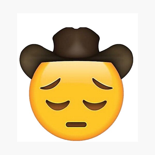 L minas fotogr ficas Vaquero Emoji Meme Redbubble