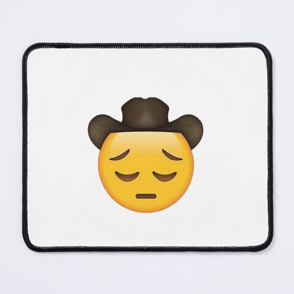 Item preview, Sad Cowboy Emoji designed and sold by ScringyBungus.