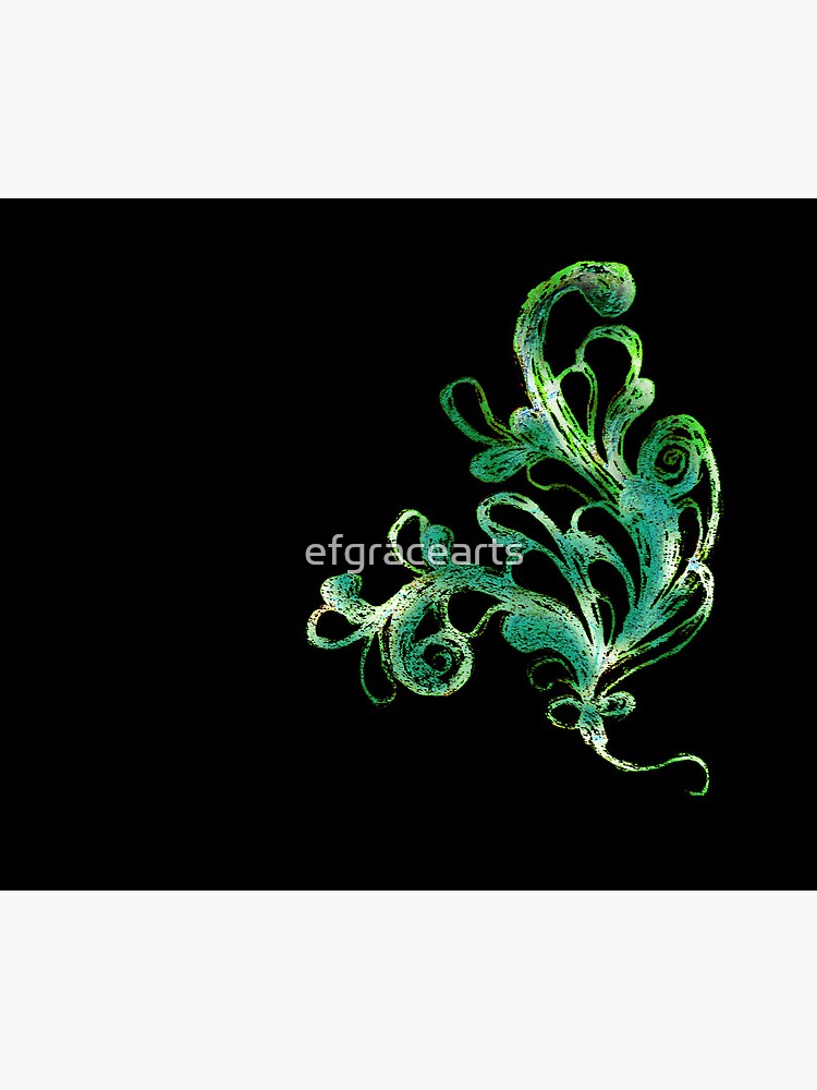 Thumbnail 5 of 5, Mouse Pad, Elegance - Moonlit Jade designed and sold by efgracearts.