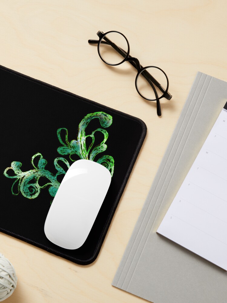 Thumbnail 3 of 5, Mouse Pad, Elegance - Moonlit Jade designed and sold by efgracearts.