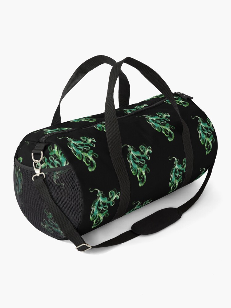 Thumbnail 2 of 3, Duffle Bag, Elegance - Moonlit Jade designed and sold by efgracearts.