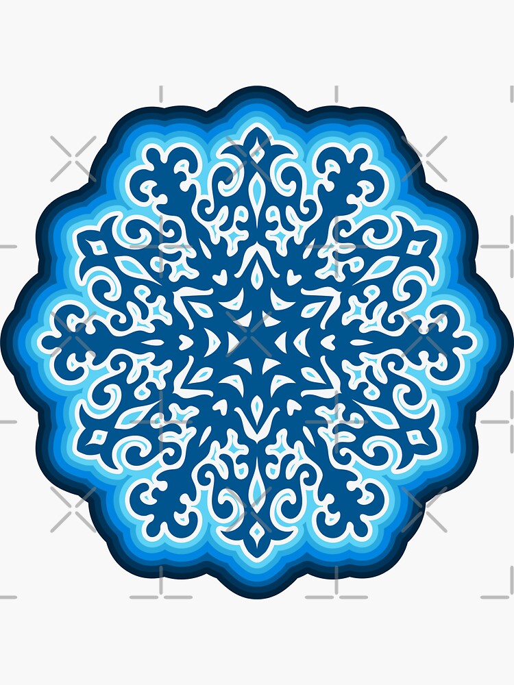 Snowflakes 2 Sticker for Sale by stylishdzign