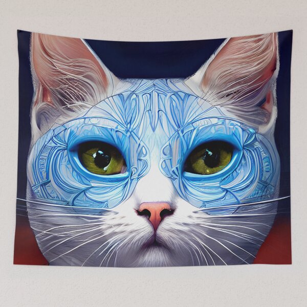 Item preview, cat portrait  painting #36 designed and sold by supeart.