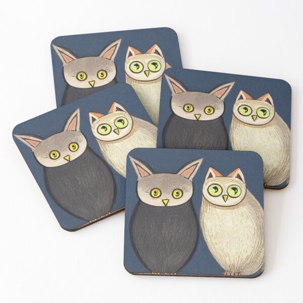 Item preview, A Cat and An Owl Funny Pet Owner designed and sold by Trendy-Now.