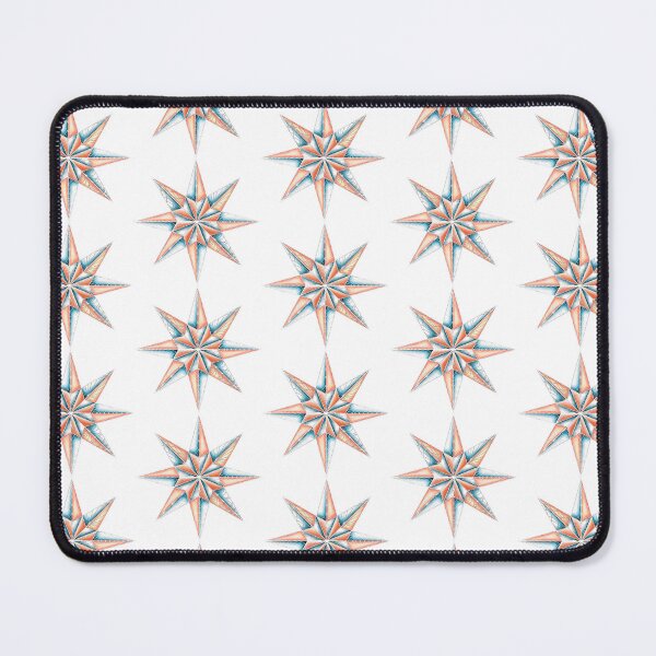Item preview, Teal and Coral Star-Light designed and sold by lezell.