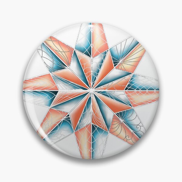 Item preview, Teal and Coral Star-Light designed and sold by lezell.