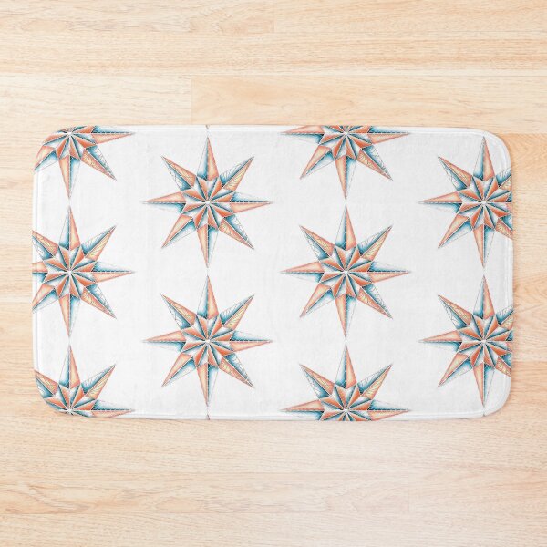 Item preview, Teal and Coral Star-Light designed and sold by lezell.