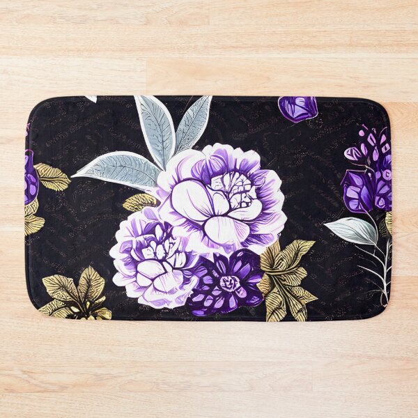 Aperçu de l'œuvre Fleurs violettes aquarelles, motif sans couture, art de jardin #13 créée et vendue par supeart.