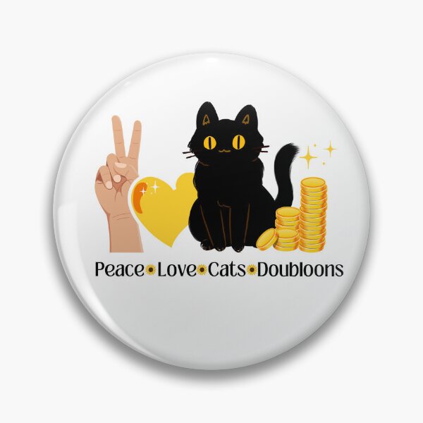 Item preview, Peace Love Cats Doubloons designed and sold by SunnySunshine20.
