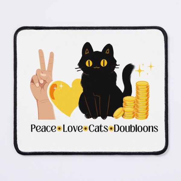 Item preview, Peace Love Cats Doubloons designed and sold by SunnySunshine20.