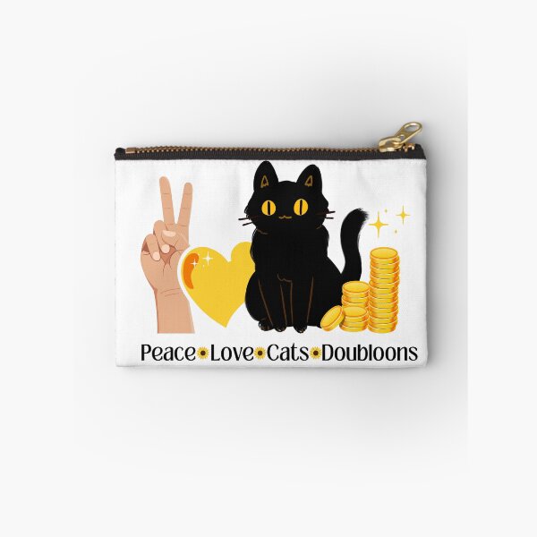 Item preview, Peace Love Cats Doubloons designed and sold by SunnySunshine20.