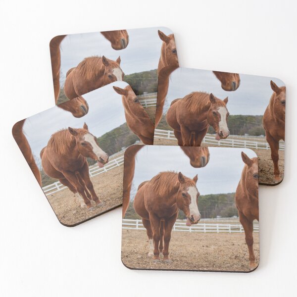 Item preview, sorrel horses in pasture designed and sold by sarelitay.