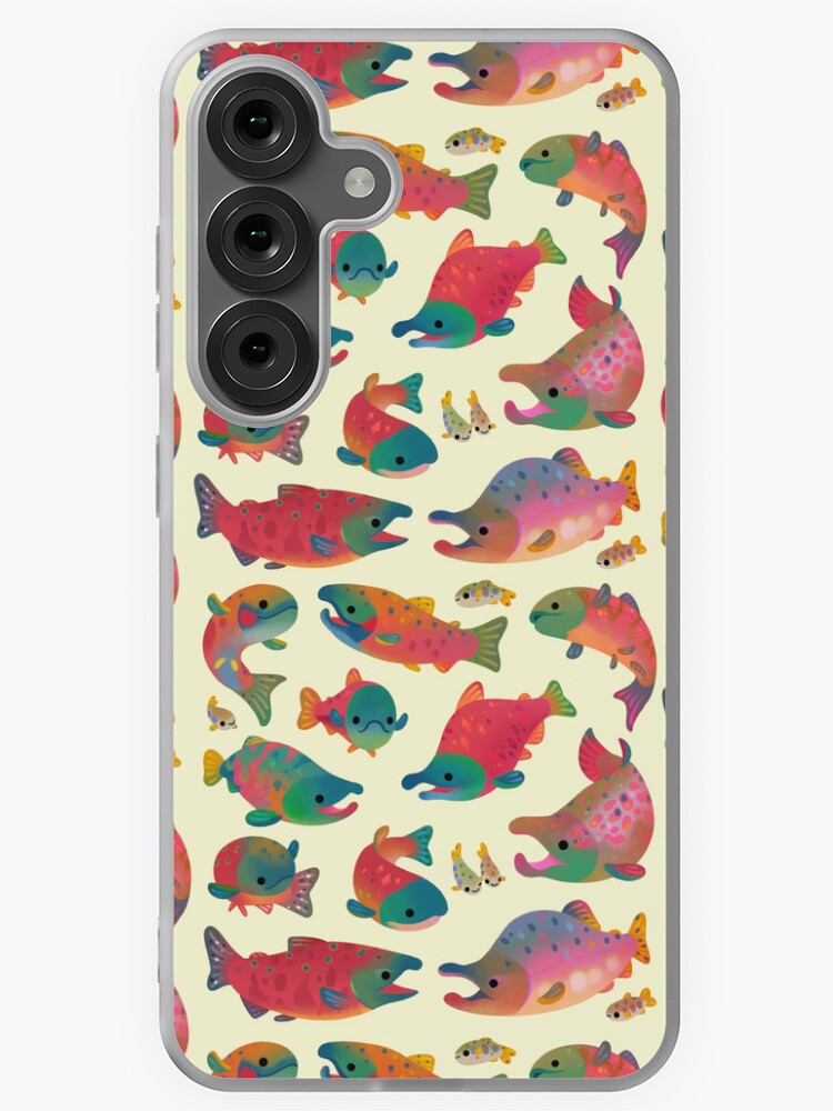 Thumbnail 1 of 4, Samsung Galaxy Phone Case, Salmon day designed and sold by pikaole.