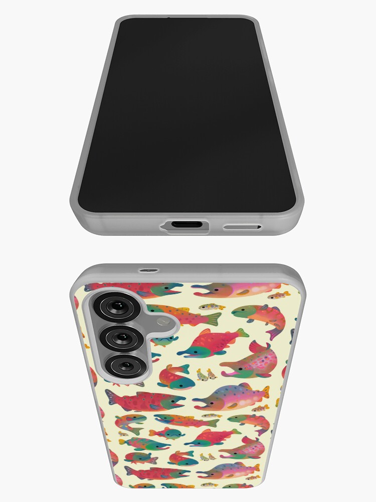 Thumbnail 3 of 4, Samsung Galaxy Phone Case, Salmon day designed and sold by pikaole.