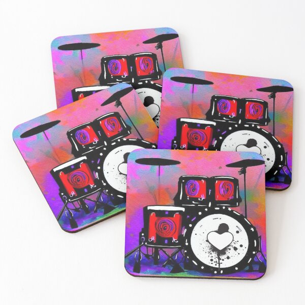 Item preview, Watercolor Drum set designed and sold by DreamScheme.